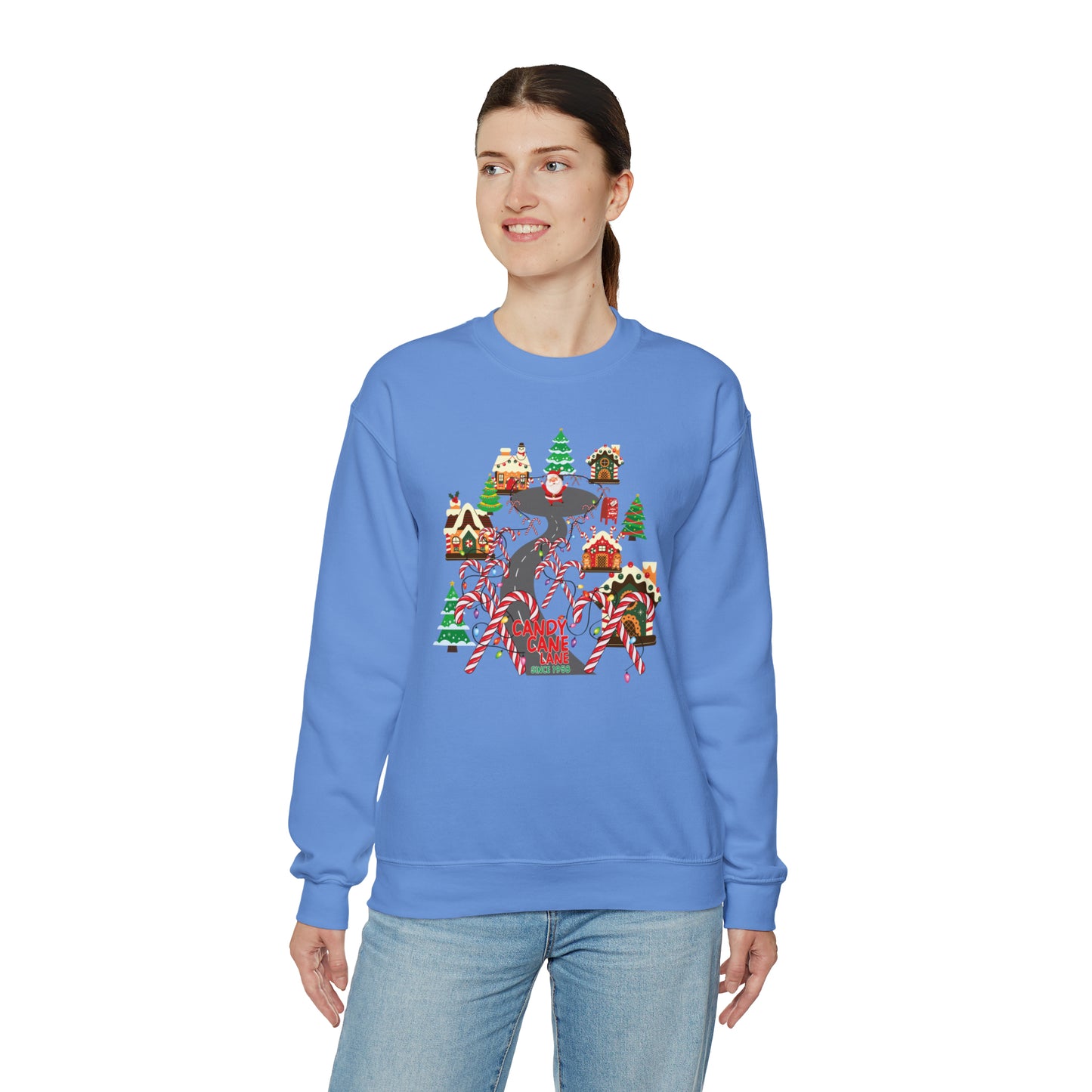 Candy Cane Lane Unisex Heavy Blend™ Crewneck Sweatshirt