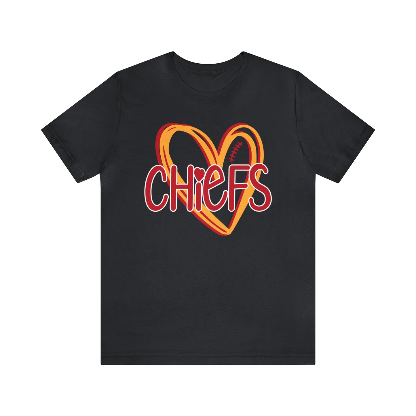 Kansas City Chiefs T-Shirt 2XL / White / Heart Chiefs