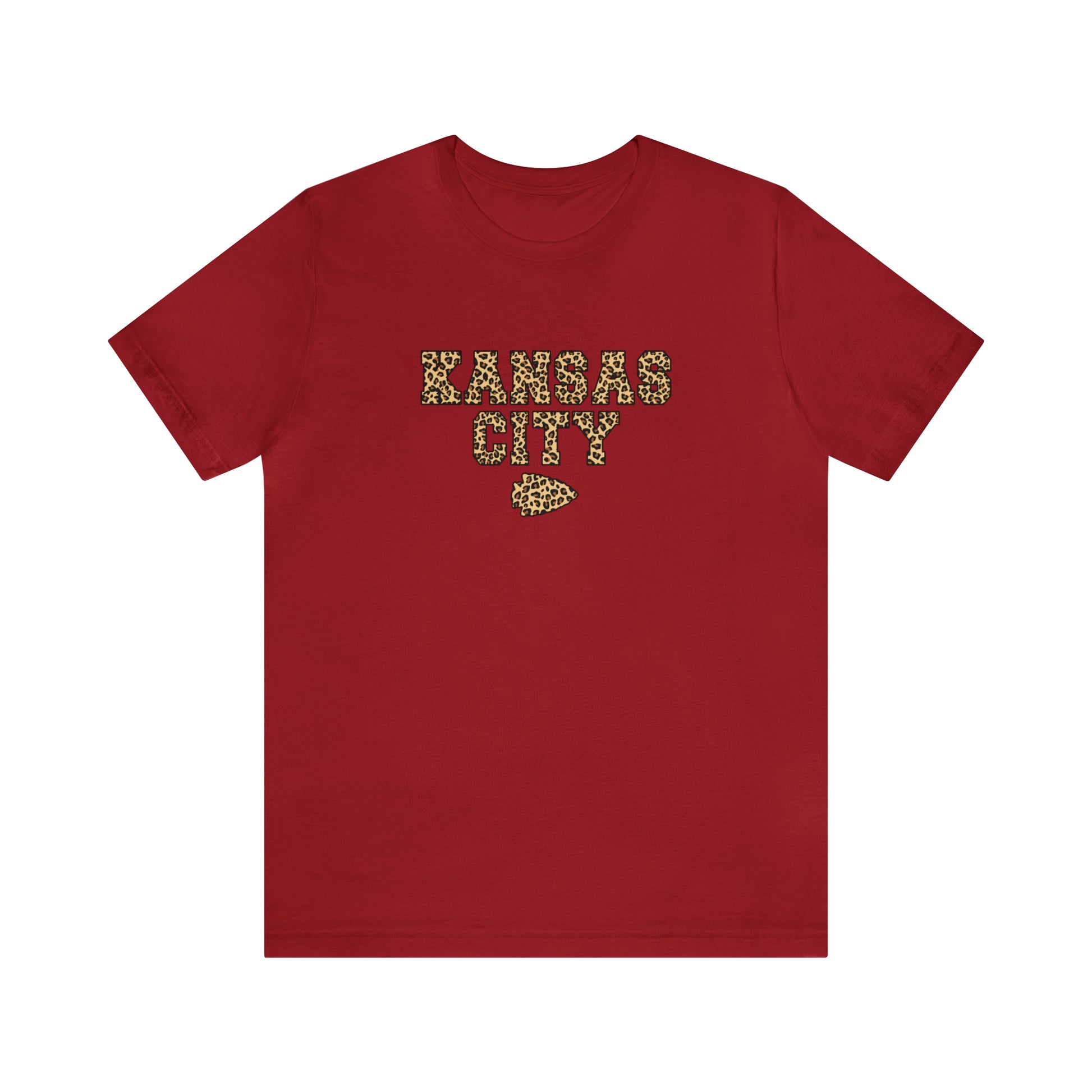 KC Chiefs Leopard Skin – Bella Canvas Tee – BLCK HRT Apparel Co.