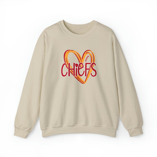 Chiefs Heart - Crewneck Sweatshirt