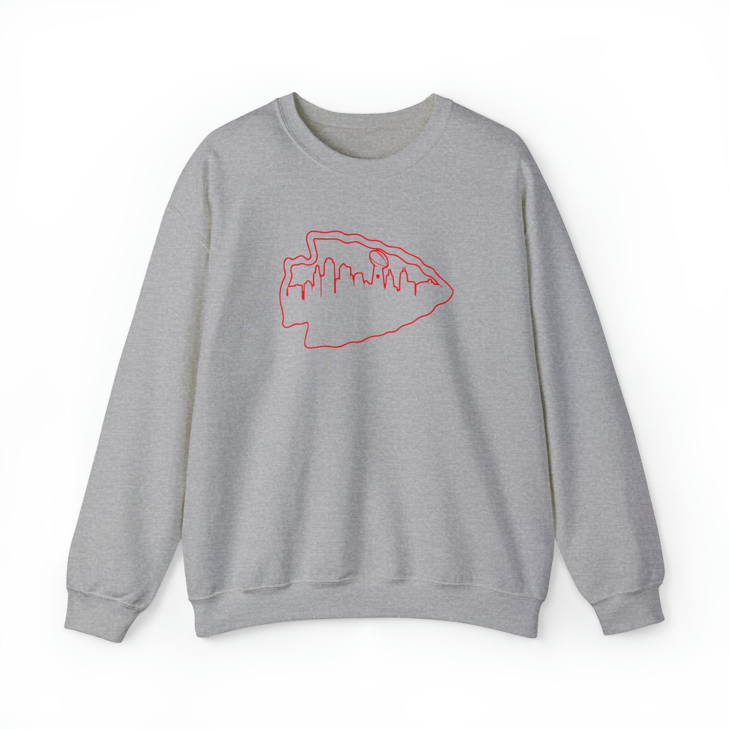 Kansas City Skyline - Crewneck Sweatshirt