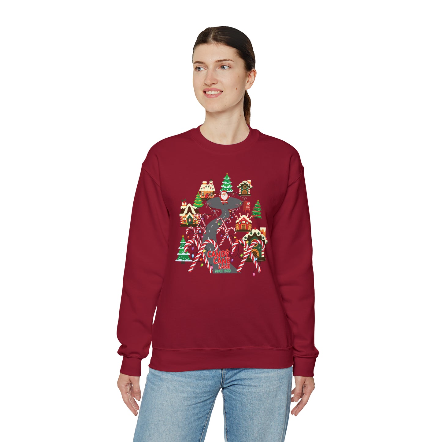 Candy Cane Lane Unisex Heavy Blend™ Crewneck Sweatshirt