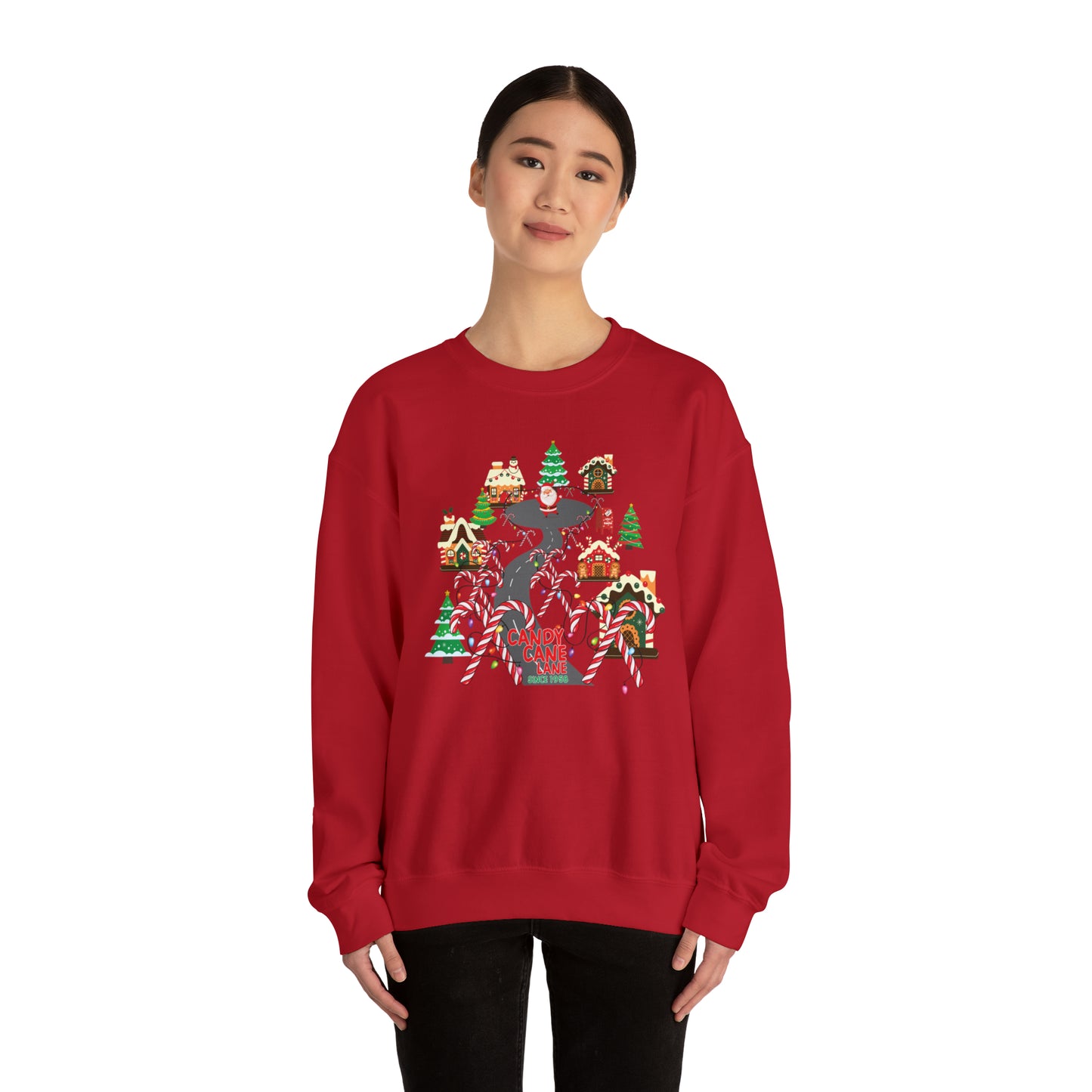 Candy Cane Lane Unisex Heavy Blend™ Crewneck Sweatshirt