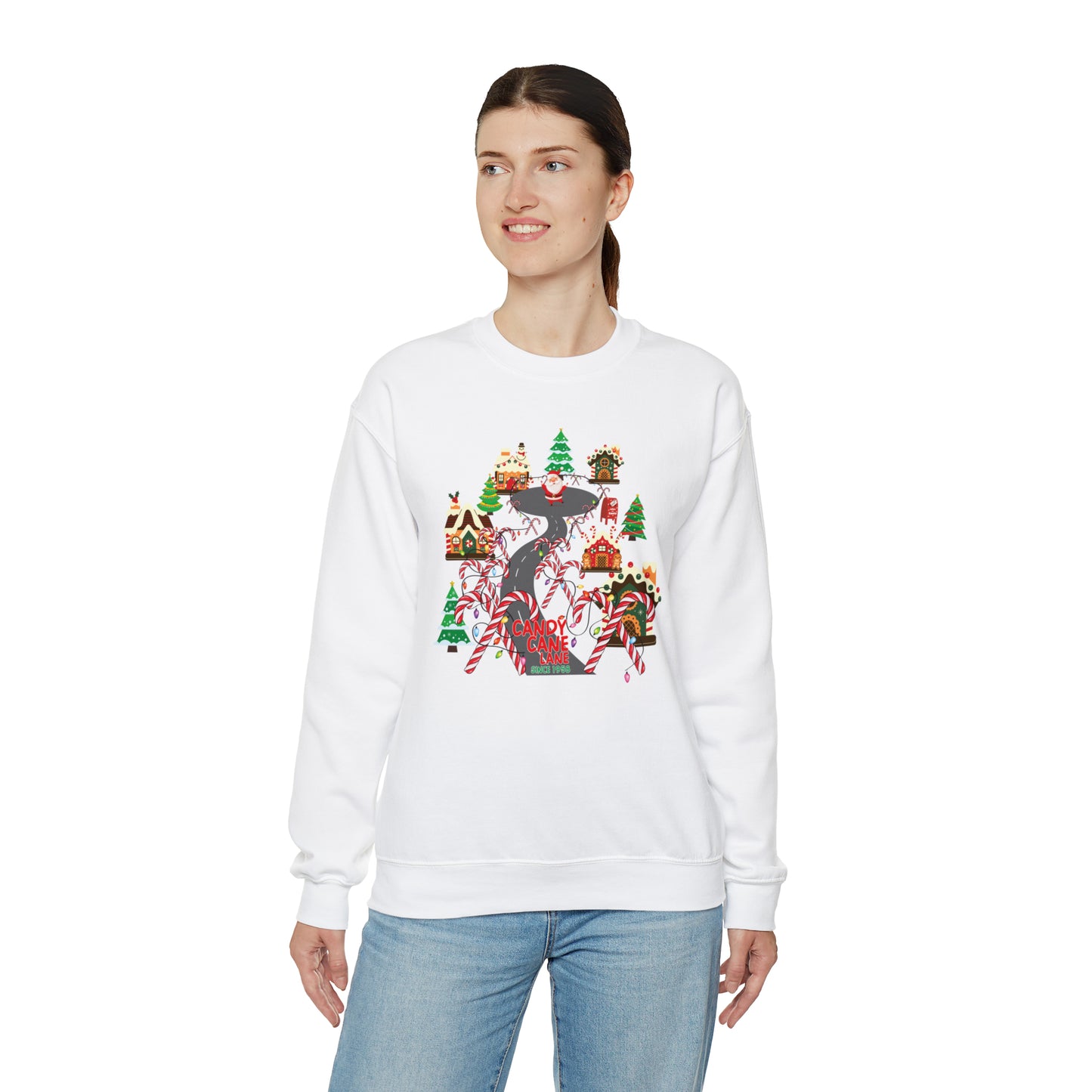 Candy Cane Lane Unisex Heavy Blend™ Crewneck Sweatshirt