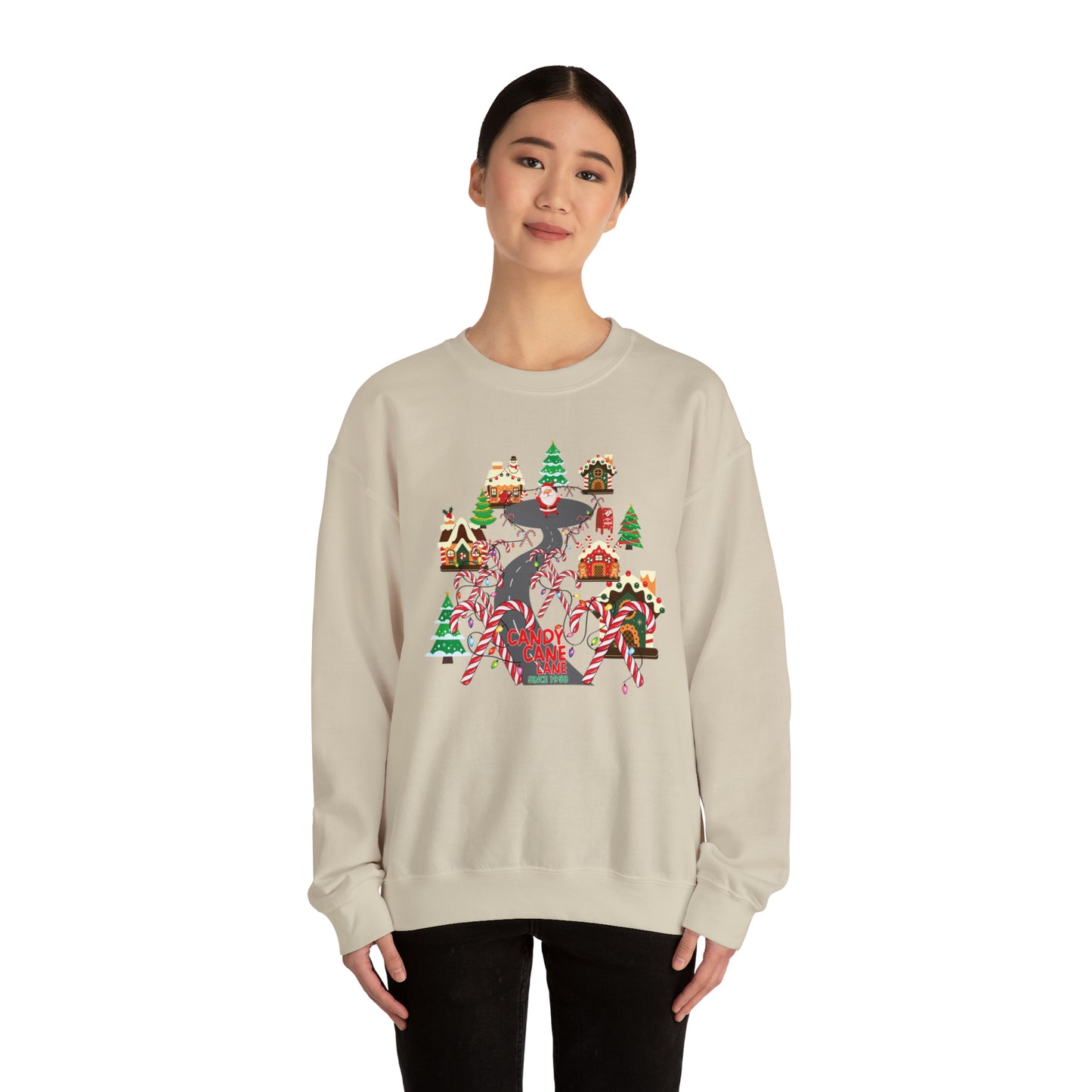 Candy Cane Lane Unisex Heavy Blend™ Crewneck Sweatshirt