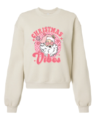 Christmas Vibes - American Apparel ReFlex Fleece Crewneck