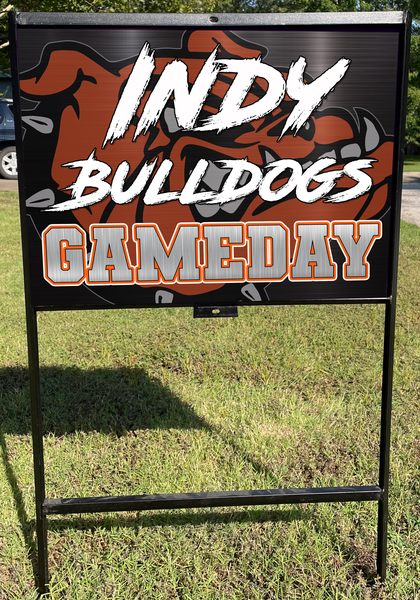 Indy GameDay Metal Yard Sign