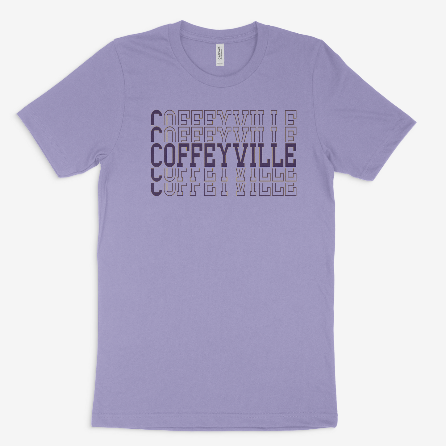 Coffeyville Stacked - Bella + Canvas Unisex Jersey Short Sleeve Tee