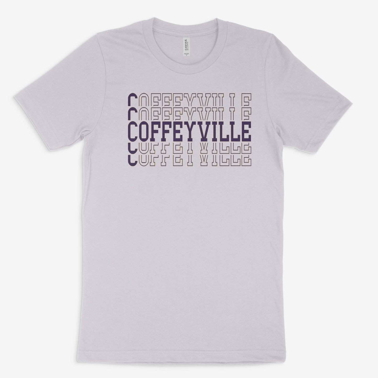 Coffeyville Stacked - Bella + Canvas Unisex Jersey Short Sleeve Tee