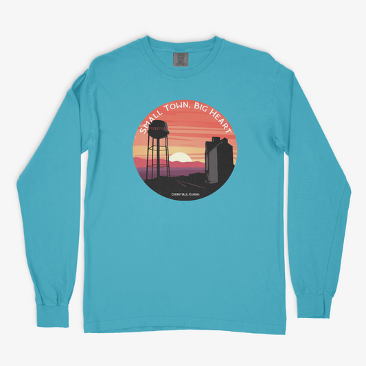 Small Town, Big Heart - Long Sleeve, Comfort Colors