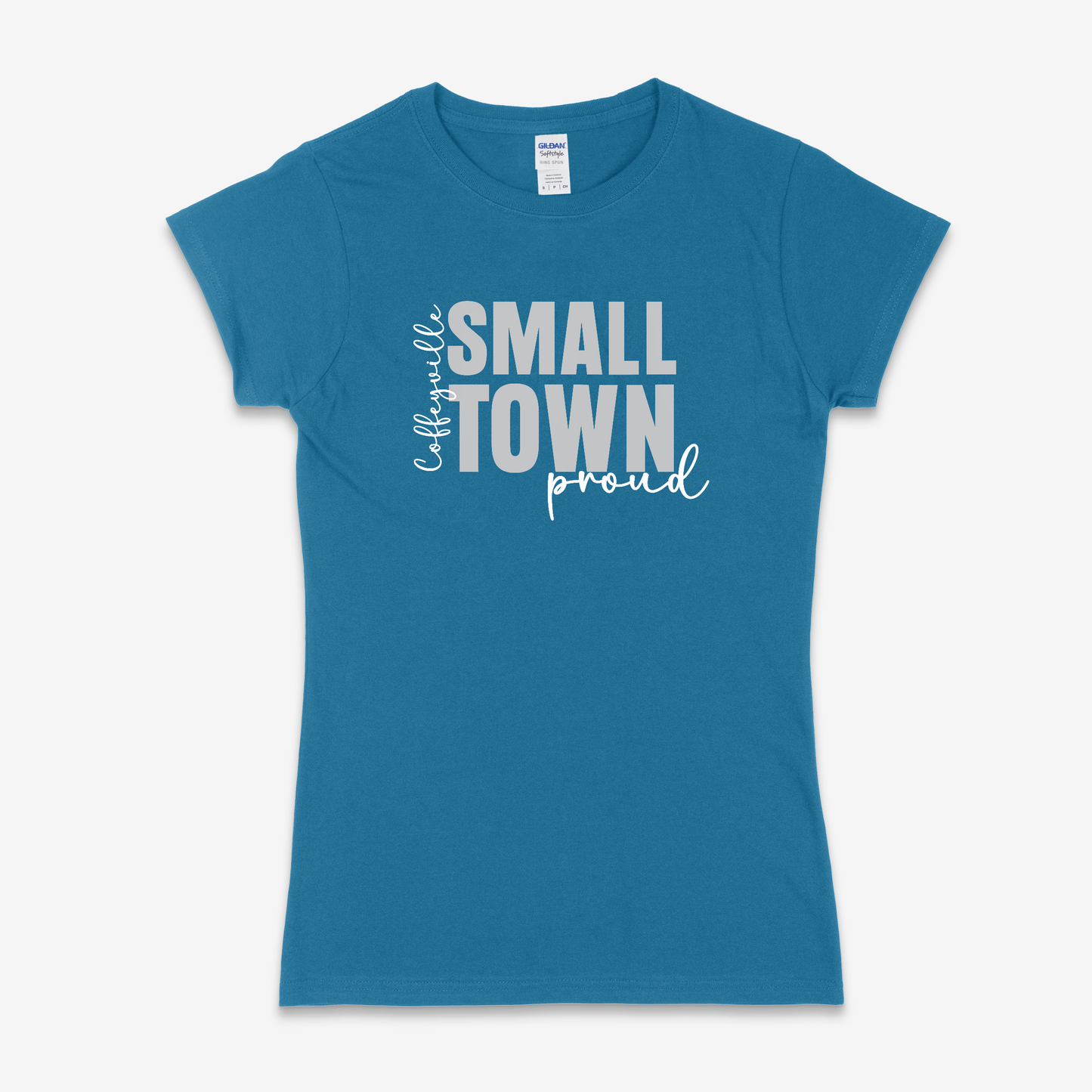 Coffeyville Small Town - Ladies Gildan Softstyle