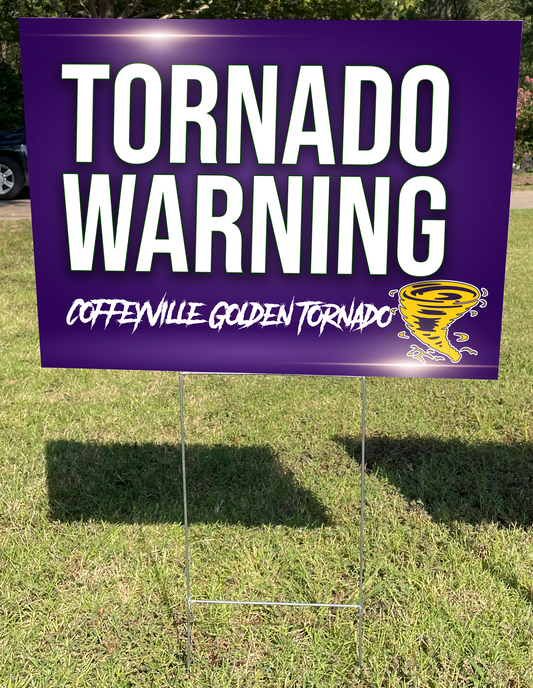 Modern Tornado GameDay Coroplast Yard Sign