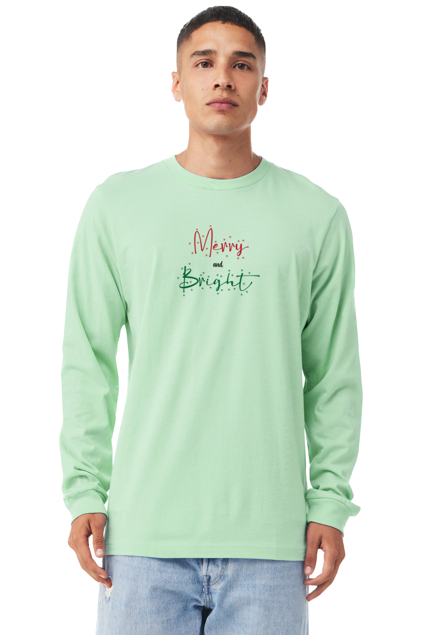 Merry and Bright - Bella + Canvas Long Sleeve Unisex Jersey