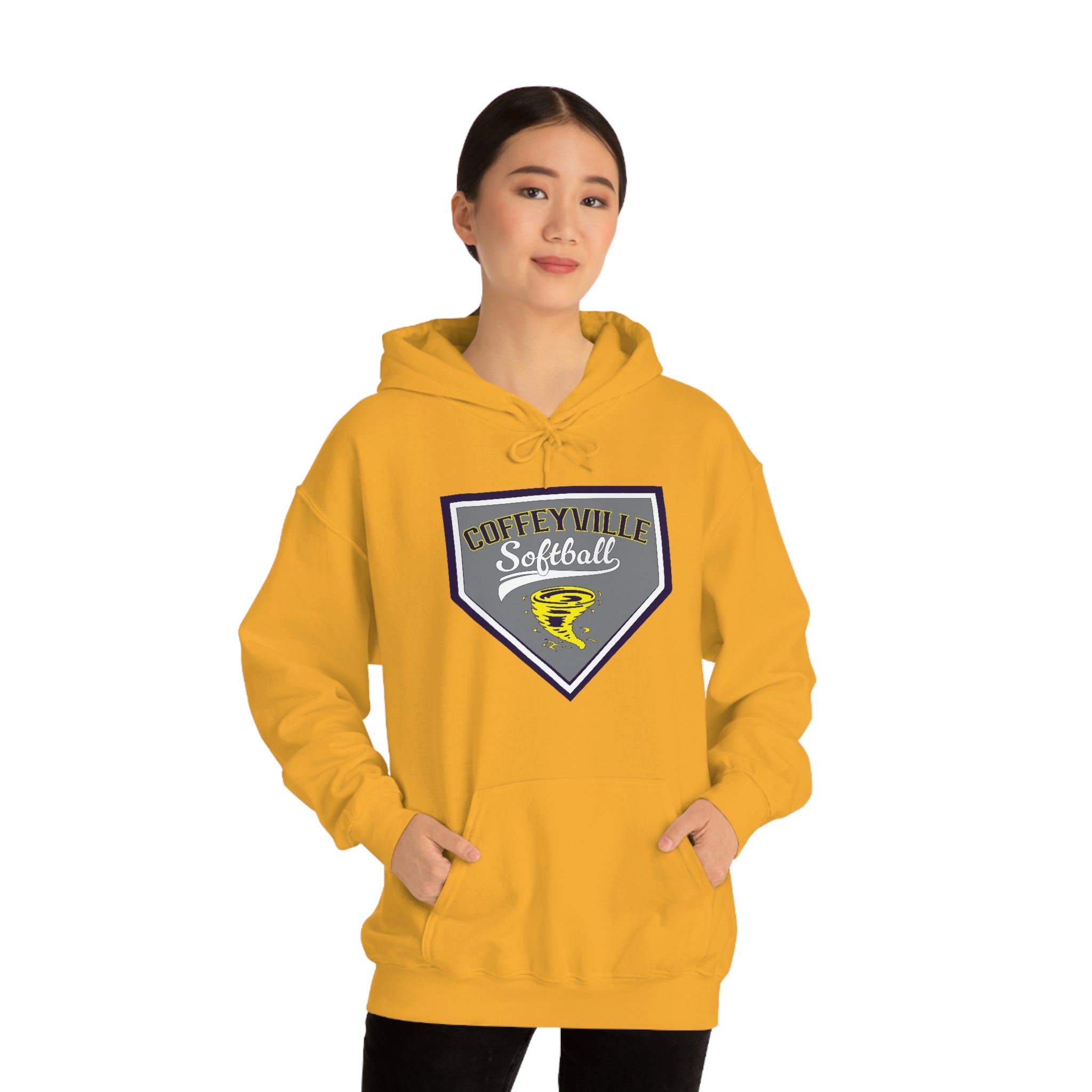 Yellow best sale softball hoodie