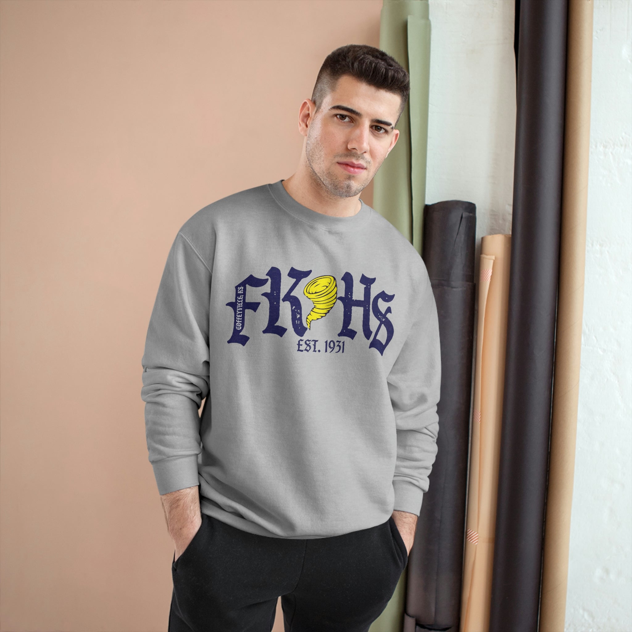 Champion old sale english crewneck sweatshirt